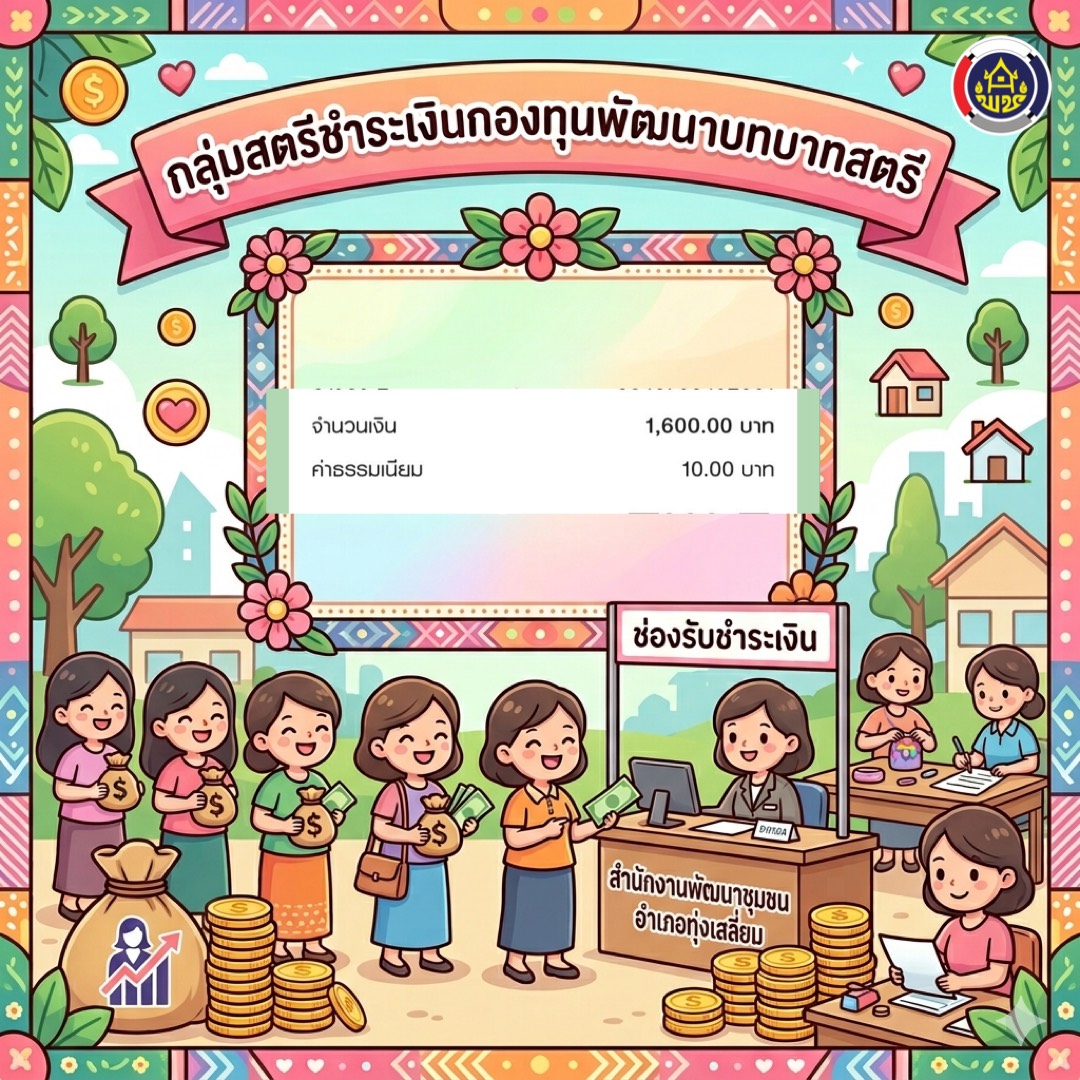 พช.ทุ่งเสลี่ยม ให้คำแนะนำเกี่ยวกับการชำระเงินของกลุ่มปลูกข้าวโพดหวาน (นางคำพอง)หมู่ 3 ตำบลบ้านใหม่ไชยมงคล